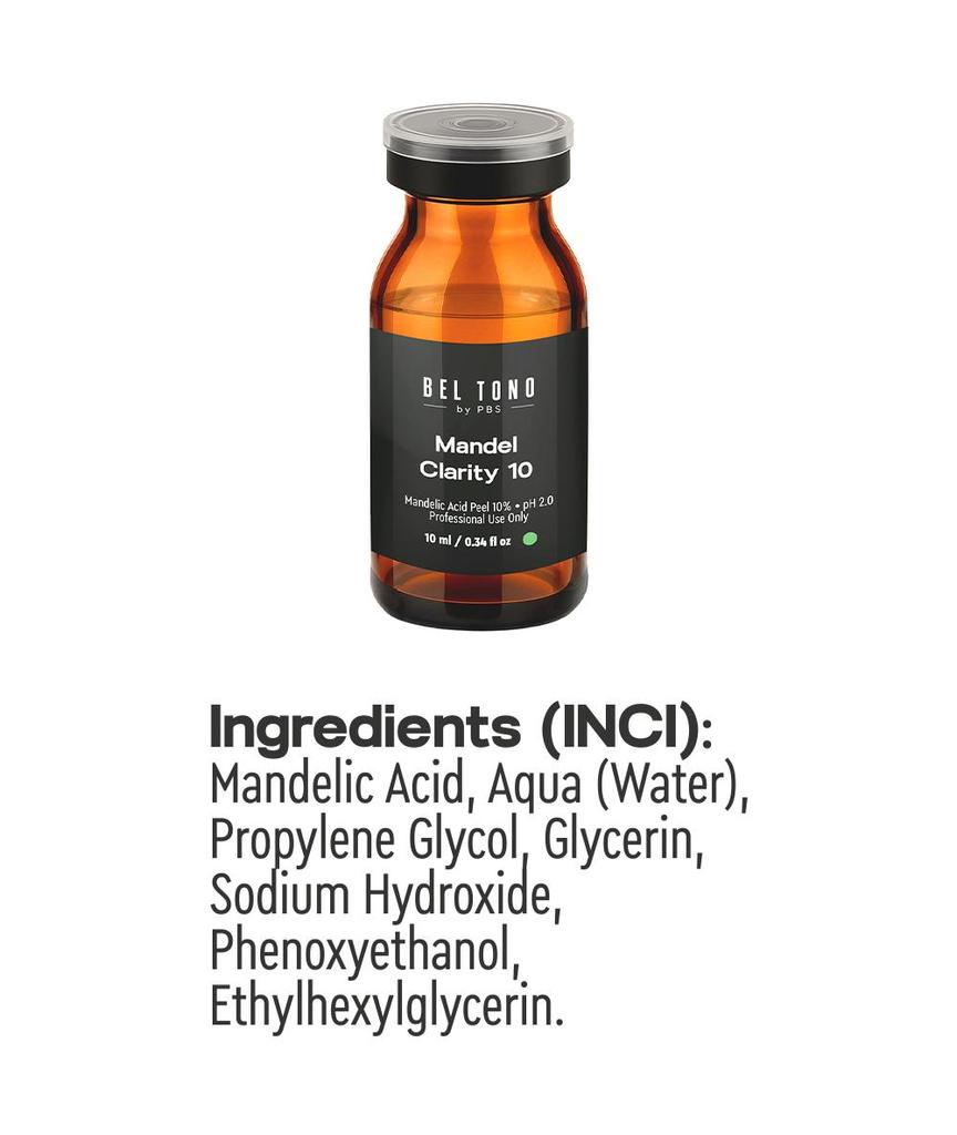 MandelClarity 10 Bel Tono Mandelic Peel 10% pH2.0, 10ml.