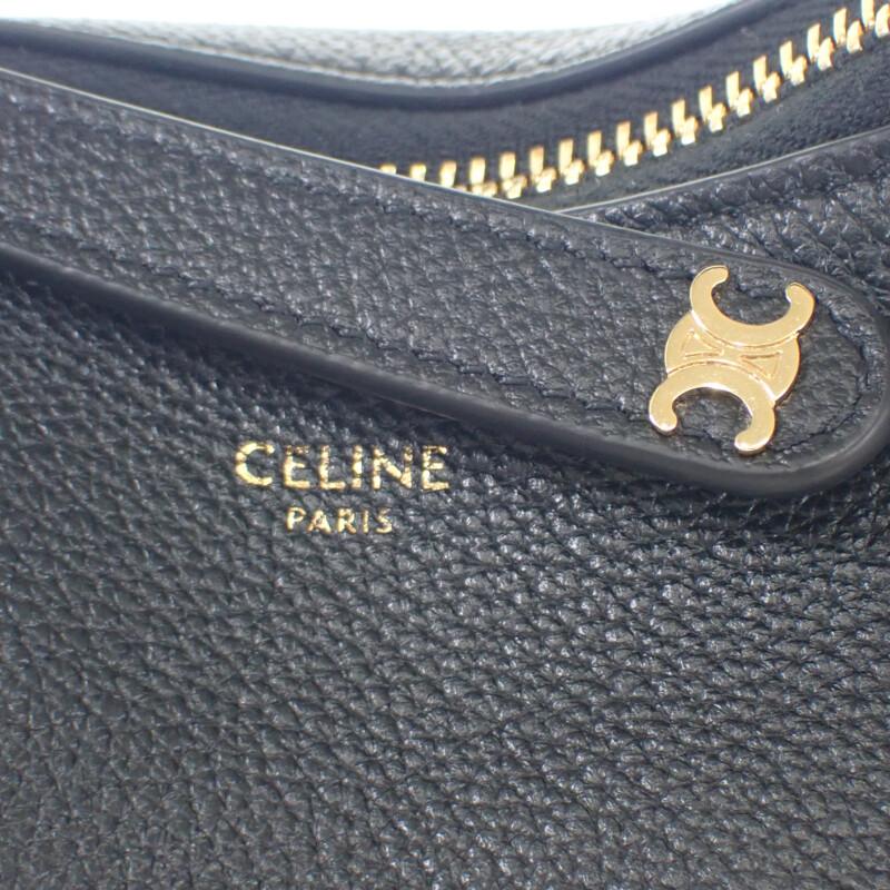 CELINE  120723ENY.38NO 2WAY bag black Grain Calfskin Leather Women