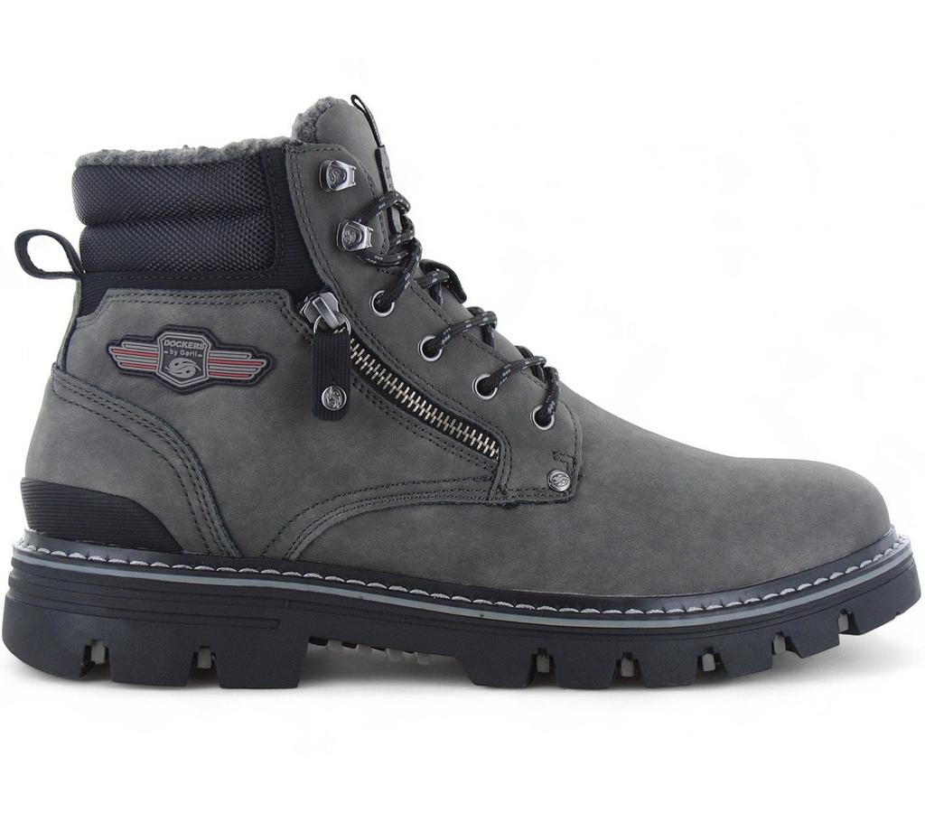 DOCKERS by Gerli Boots - Herren Winter Schuhe Stiefel Warm Gefüttert Grau 53HX103-600220 ORIGINAL