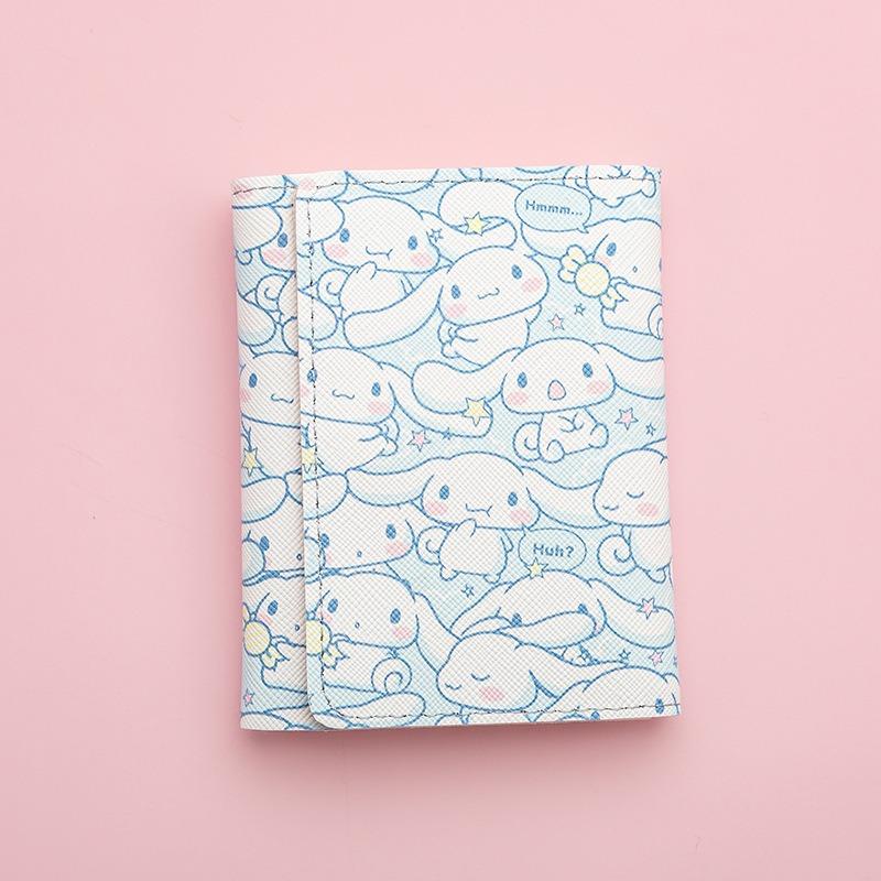 New cute cartoon change bag men's and women's zipper short multi-card wallet card bag