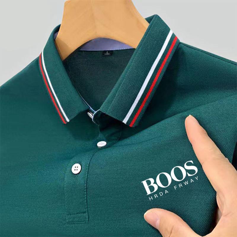 

Літня вишивана сорочка поло чоловіча Гаряча Висока Якість Чоловічий Топ з Коротким Рукавом Дихаюча Сорочка Поло для Чоловіків у Стилі Business Casual XL