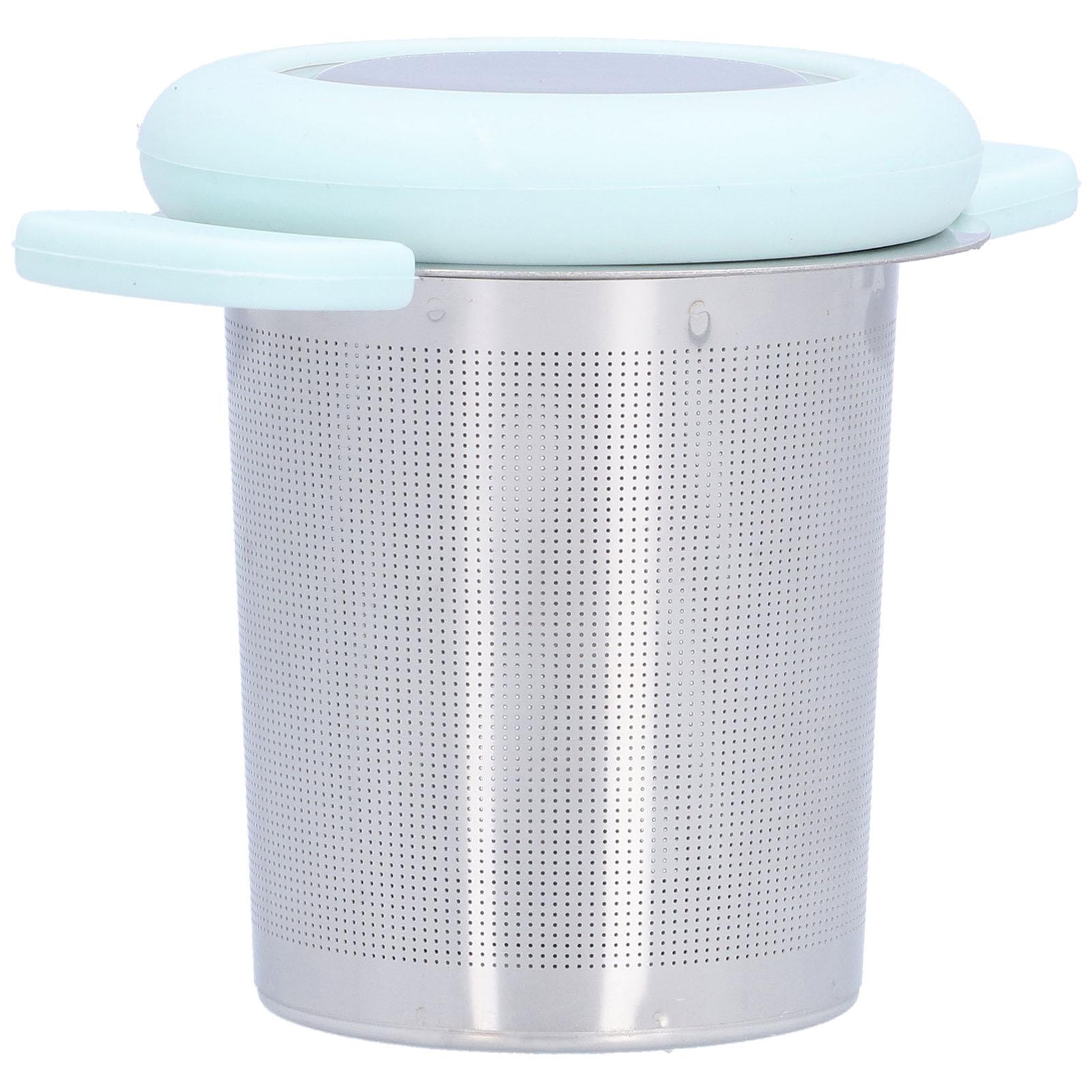 

Tea Infuser Stainless Steel Reusable Tea Strainer with Double Silicone Handle for Home Office