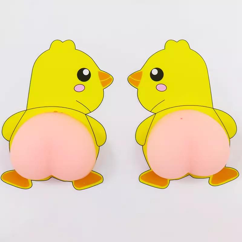 Shin-chan 3D Car Anti-collision Silicone Butt Stickers