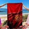 Football team Print Beach Towel, Versatile Lightweight Absorbent Beach Towel for Pool Surf Yoga Bathroom, Perfect Birthday Holiday Gift