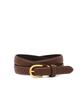 Hejiseumaenaegseseoli Brown Engraved Logo Cowhide Belt Hjbe6F421W3