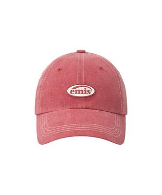 Imiseu Mini Rubber Patch Pigment Ball Cap-Red