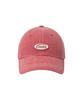 Imiseu Mini Rubber Patch Pigment Ball Cap-Red
