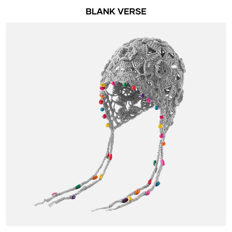 Autumn and winter hats women's warm ear protectors knitted wool hats retro dual-purpose bag hats