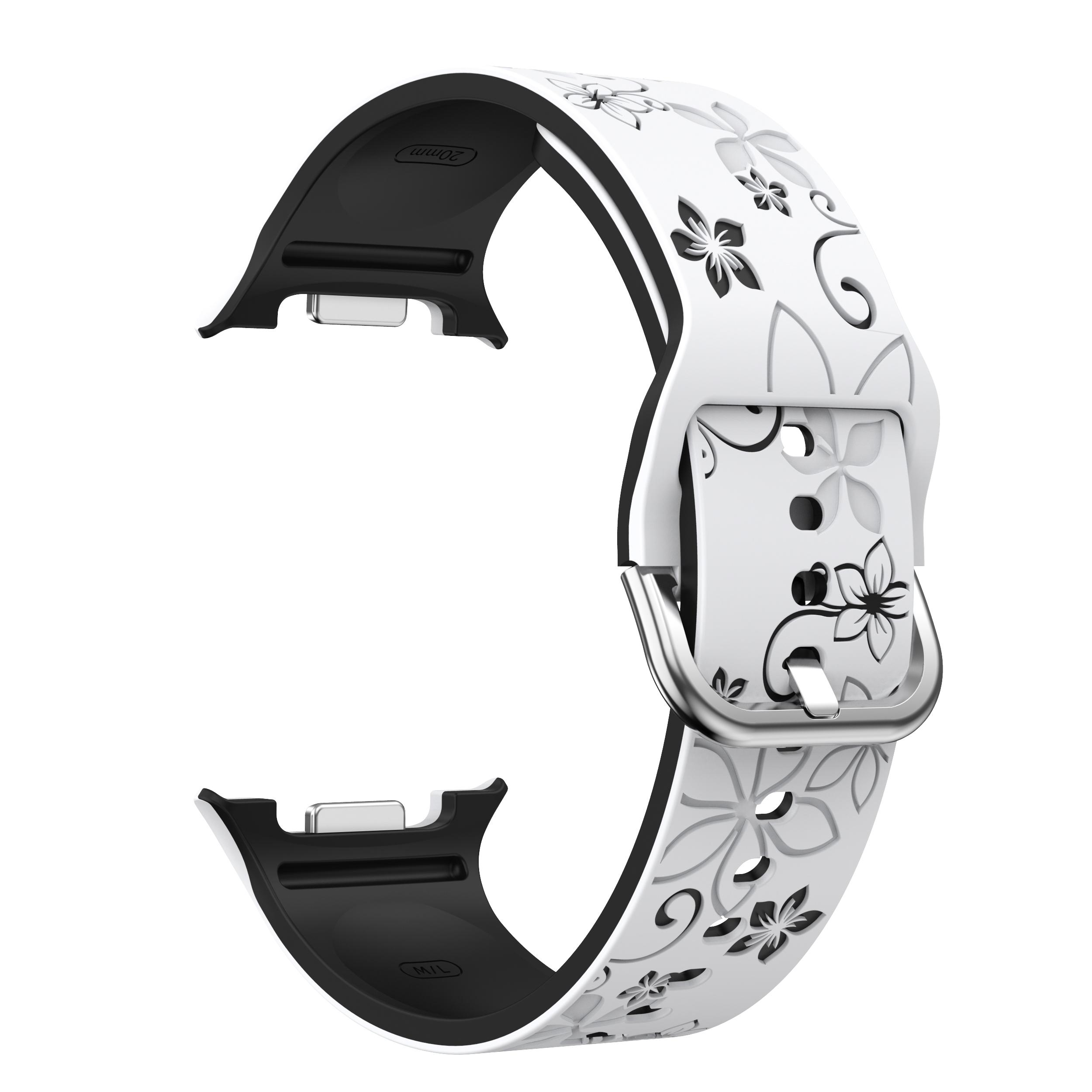 

Силиконовый ремешок для часов с резным принтом для Samsung Galaxy Watch 8 Classic 46 мм/Watch 8 40 44 мм браслет для Samsung Watch 8 ремешок Galaxy 8 40mm