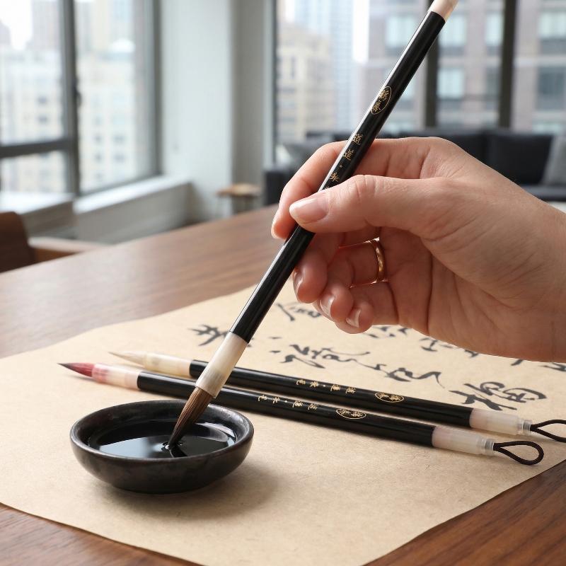 New Traditional Chinese Calligraphy Brush Hook Line Calligraphy Brush Pen Art Paint Brush Oil Painting Scriptures Writing Brush