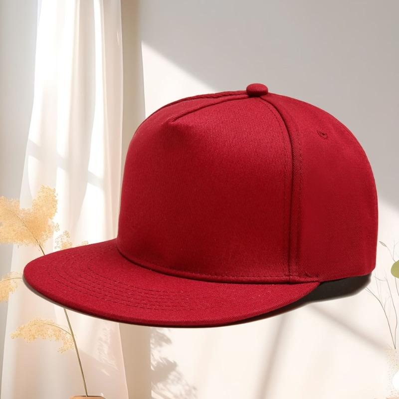 Cotton flat-brimmed hat men's and women's sunshade cap hip-hop personality trend hip-hop hat embroidery