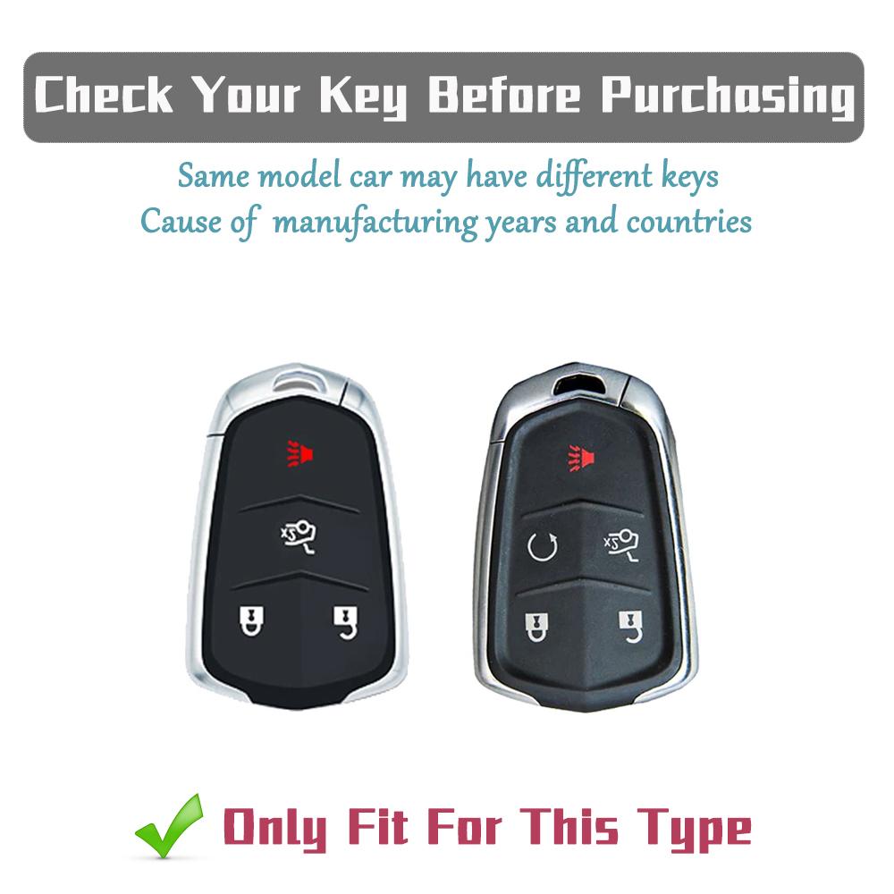 Weiche TPU Smart Key Fob Hülle für Cadillac ATS CT6 CTS DTS XT5 Escalade ESV SRX STS XTS ELR 4/5 Tasten Hülle Schlüsselanhänger Zubehör