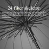 24 Bone Long Handle Umbrella Enlarged Thickened Sunny Rainy Dual-use Extra-large Black Sun Protection Automatic Umbrella