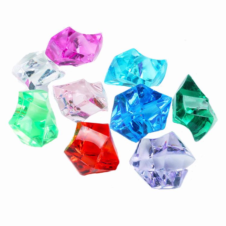 Seven-Color Acrylic Crystal Stones for Fish Tank Decoration and Amusement Park Props