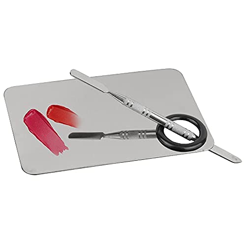 AY Makeup Mixing Blending Palette With Spatula, Flat Shape