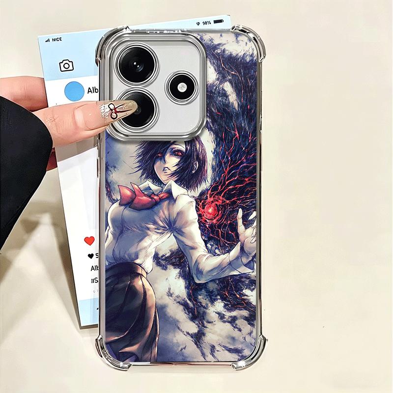 G-Ghouls Touka Kirishima Soft Phone Case For Xiaomi Poco X7 X8 Pro Max X6 X5 X3 F8 Ultra F7 M8 M7 M5S Redmi 15C 15A 15 14C 13C 1