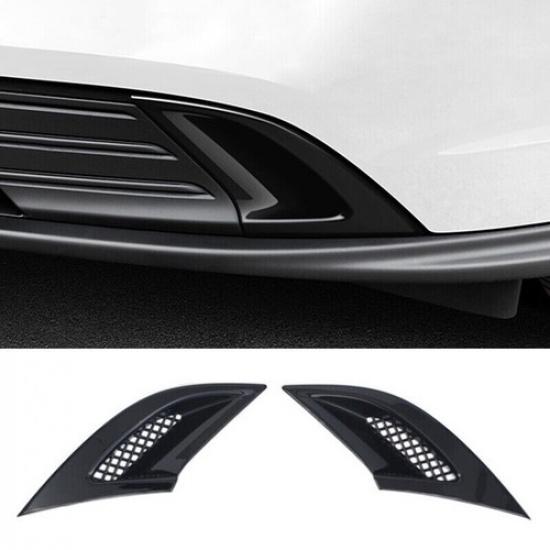 Glossy Black Front Fog Lamp Bumper Light Cover Trim For Honda Accord 2023 2024