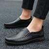 Genuine Leather Men Casual Shoes Luxury Brand Designer Flats Mens Loafers Breathable Slip On Driving Shoes Size 47