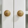 Classic Brass Cabinet Door Handle Golden Umbrella Shape Drawer Knobs European Style Brass Handles Wardrobe