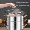 Pánev 30 cm 316 Nerezová ocel 2patrový parní hrnec