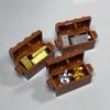 MOC City Treasure Series Set Accessories Building Blocks Gold Ore Silver Crystal Diamond Box Gold Key Dollar Cash Brick Kid Toys