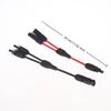 Power Solar Connectors 20A Y-Branch Cable, Solar Cable Parallel Adaptor In Pair For Solar Panel 1*M/Ff+1*F/Mm Black Red Power