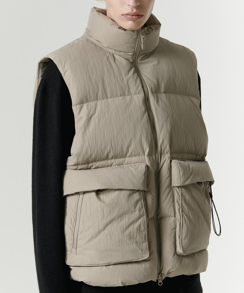 Musinsa Standard [City Leisure] Down Padded Vest [Grayish Beige]