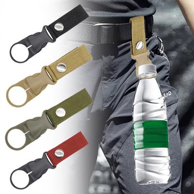 1Pcs Webbing Buckle Hook Water Bottle Holder Clip Outdoor Nylon Climb Carabiner Belt Backpack Hanger For Outdoor