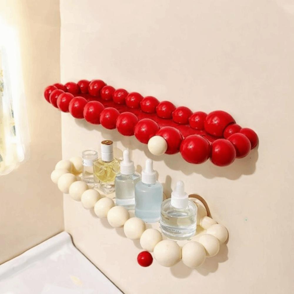 Punch Free Cloud Suction Cup Storage Rack Wall Mounted Wall Display Shelf Bathroom