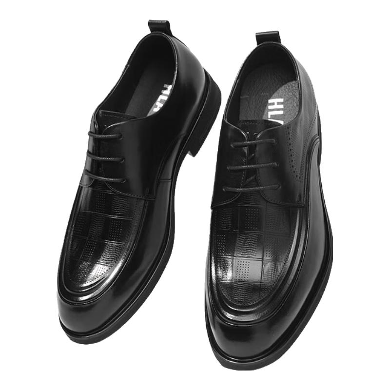 HLA Men s Leather Dress Shoes 39
