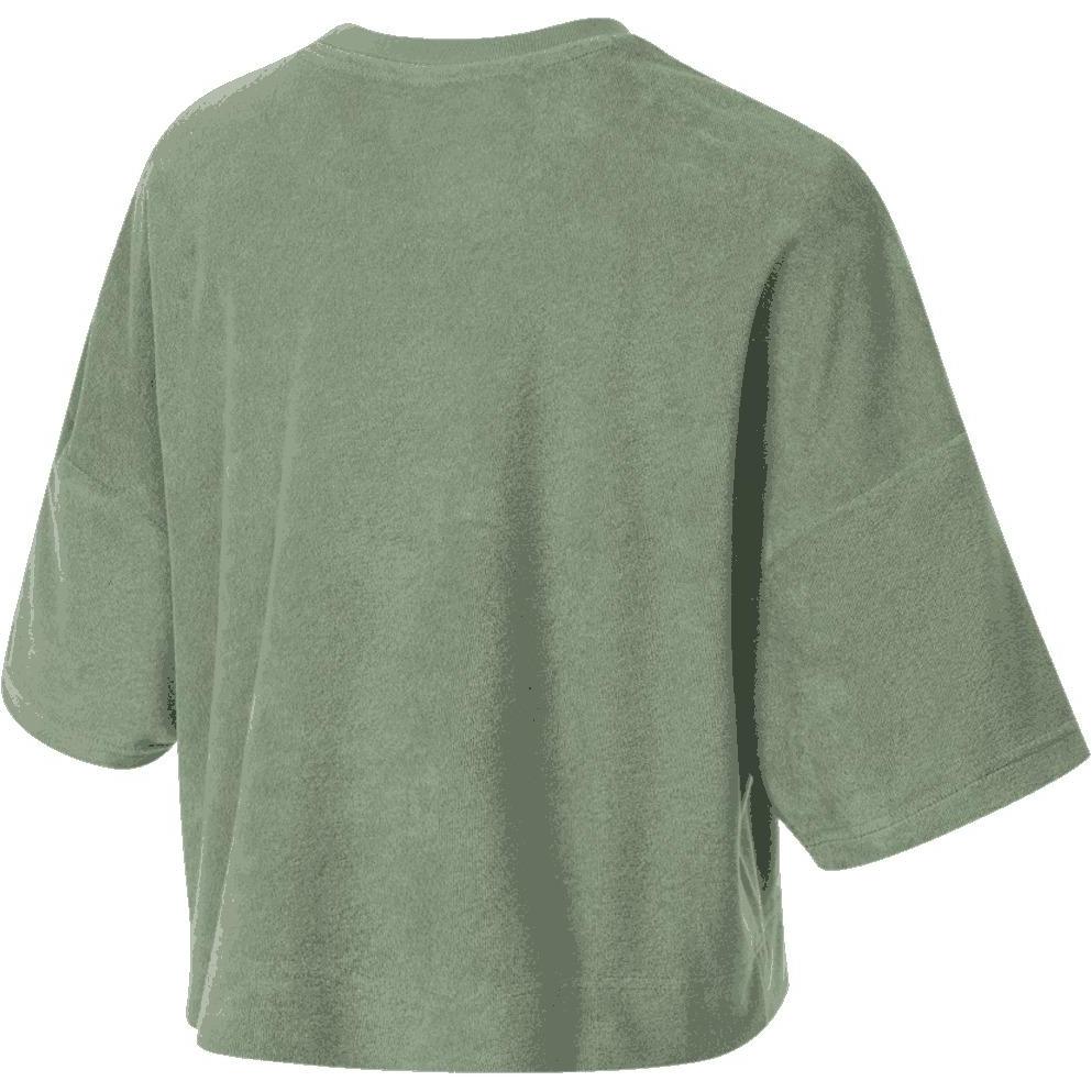 Puma Loose Fit Round Neck Solid Color Short Sleeve T-Shirt Women Tops Green 684357-32