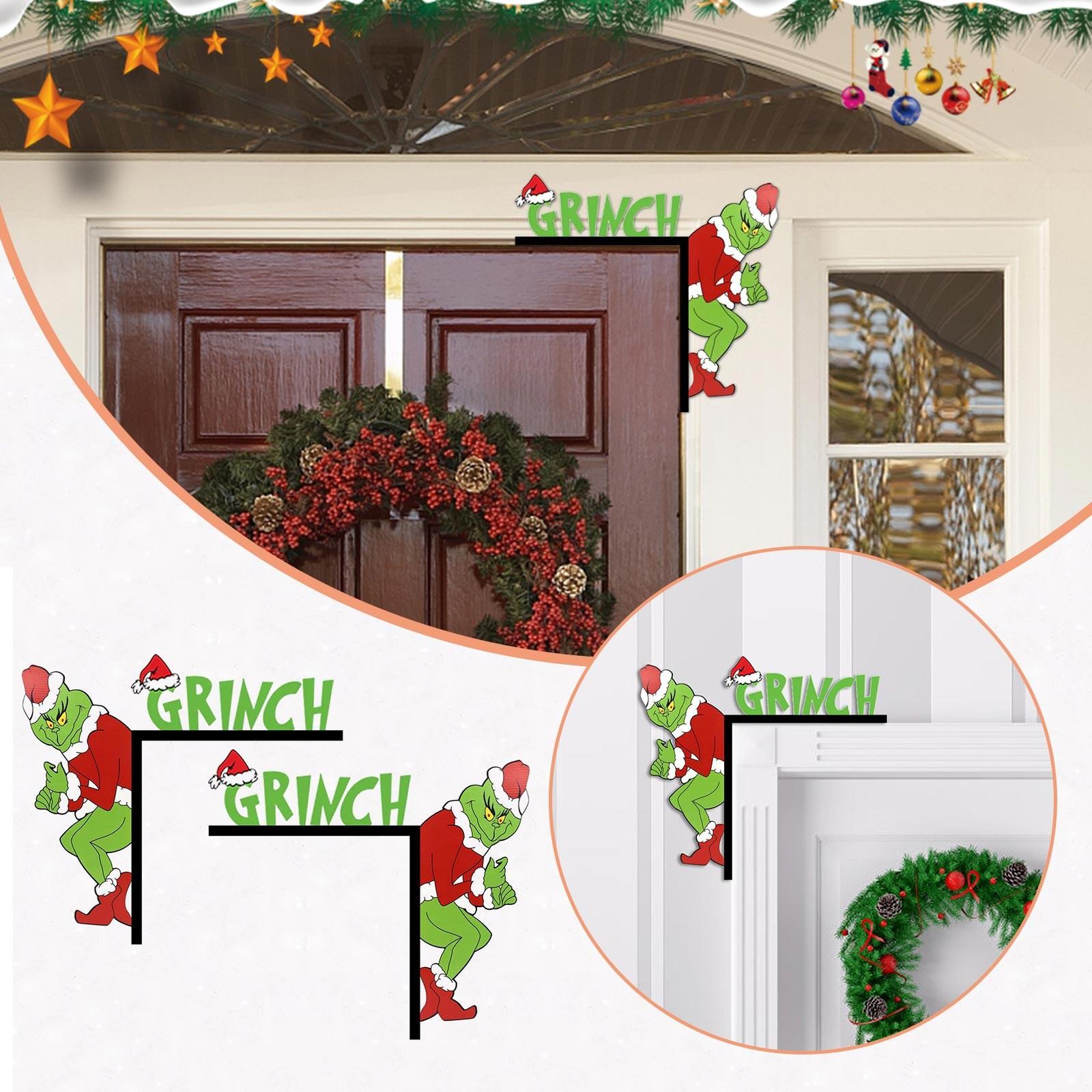 

Рождественские дверные украшения Дверные угловые украшения Рождественское украшение дверной рамы(1шт) One Size