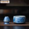 Kiln Change Crystal Glaze Ice Flower Tea Set Complete Set Japanese Matcha Set Kit Tea Holder Tea Ordering Tools Kitchen Gadgets