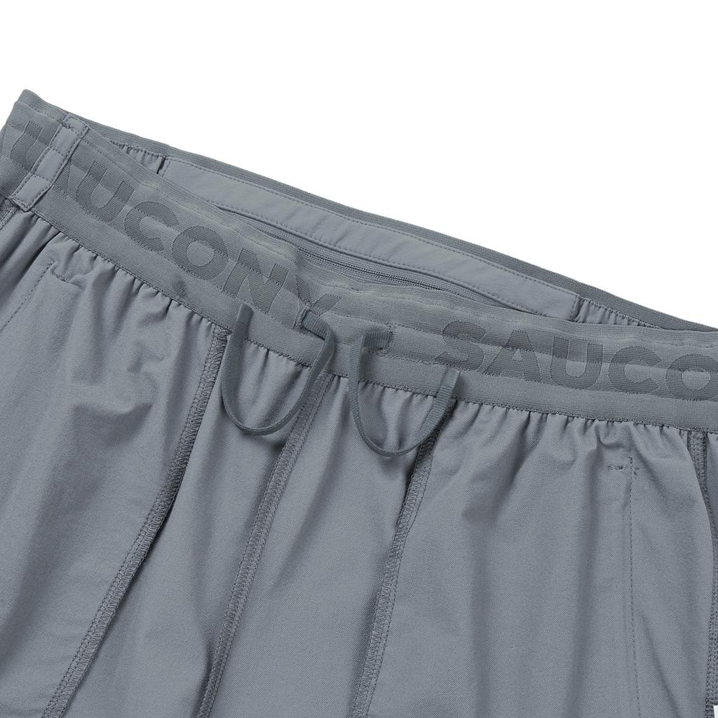 SAUCONY Lace-Up Comfortable Woven Solid Color Casual Pants Men Bottoms Lava-Gray SA1259WP02T-GR080