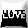 Housses de Coussin Stylées à Motifs Noir et Blanc Housse de Coussin Adaptée pour Canapé Chambre Voiture