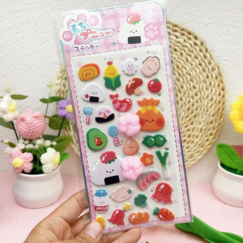 3D Bubble Stickers Cute Animal Butt Stickers Scrapbooking DIY Notebook Happy Buttocks Sticker Decals Decorative PP Stickers