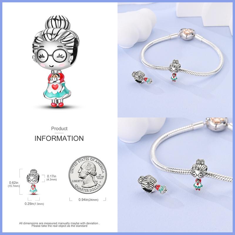 New In Real Copper Boys And Girls Bicycle Charms Beads Fit Qikaola Original Bracelets Fine Diy Jewelry Making