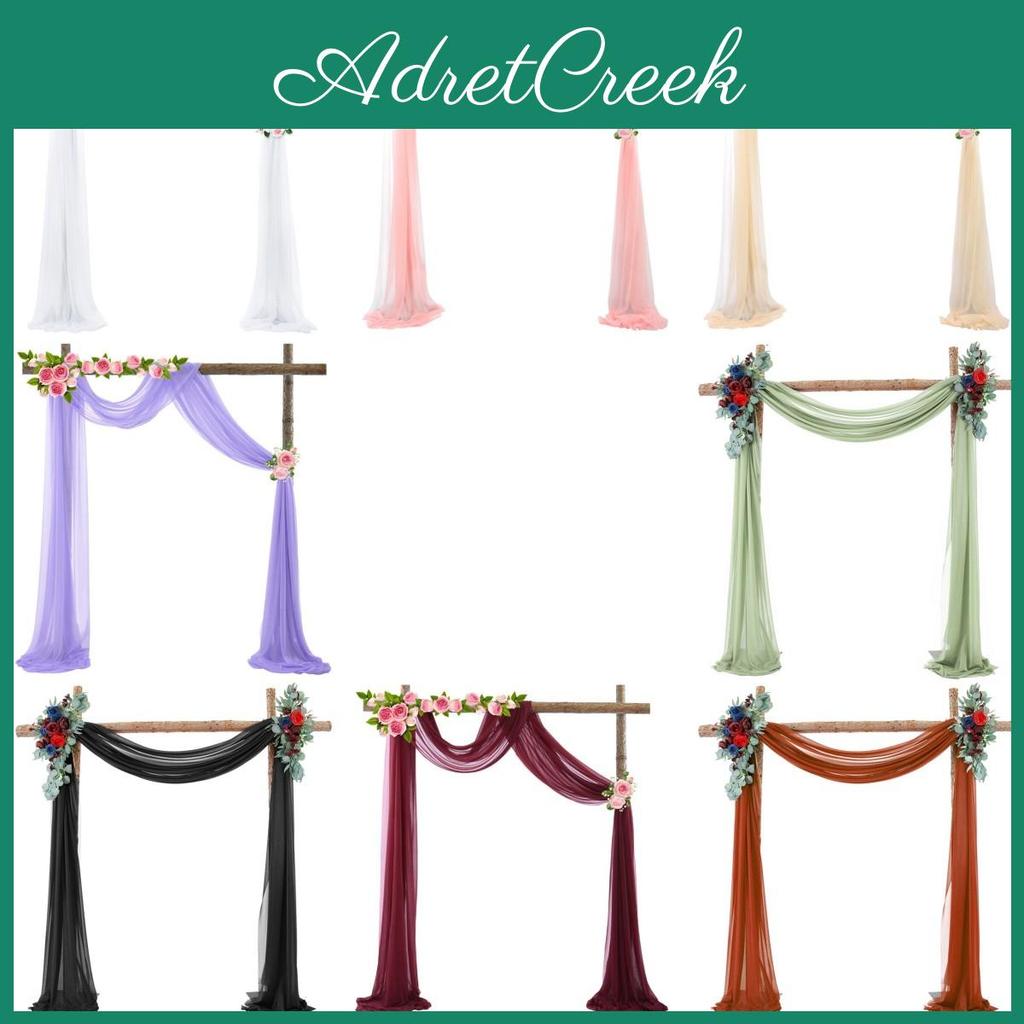 Light And Breathable Chiffon Fabric Ideal For Ceremonial Reception Decorations And Studio Curtains.