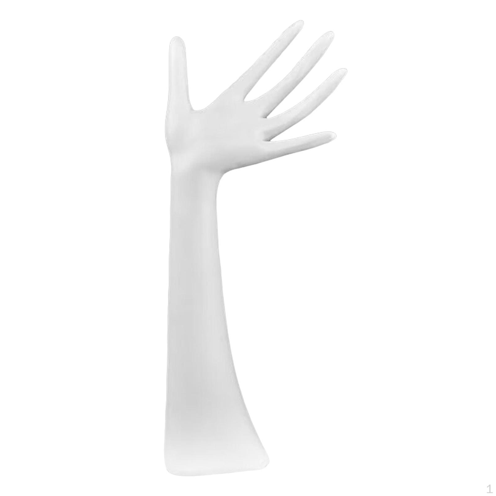 

Модель руки Держатель для ювелирных изделий для пальцев Подставка из смолы Стойка для браслетов Современный женский подарок для хранения белый