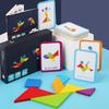 Wooden Tangram Puzzle Toys, Geometric Shape Toys, Parent Child Interactive Educational Toys, Holiday Gifts And Birthday Gifts.