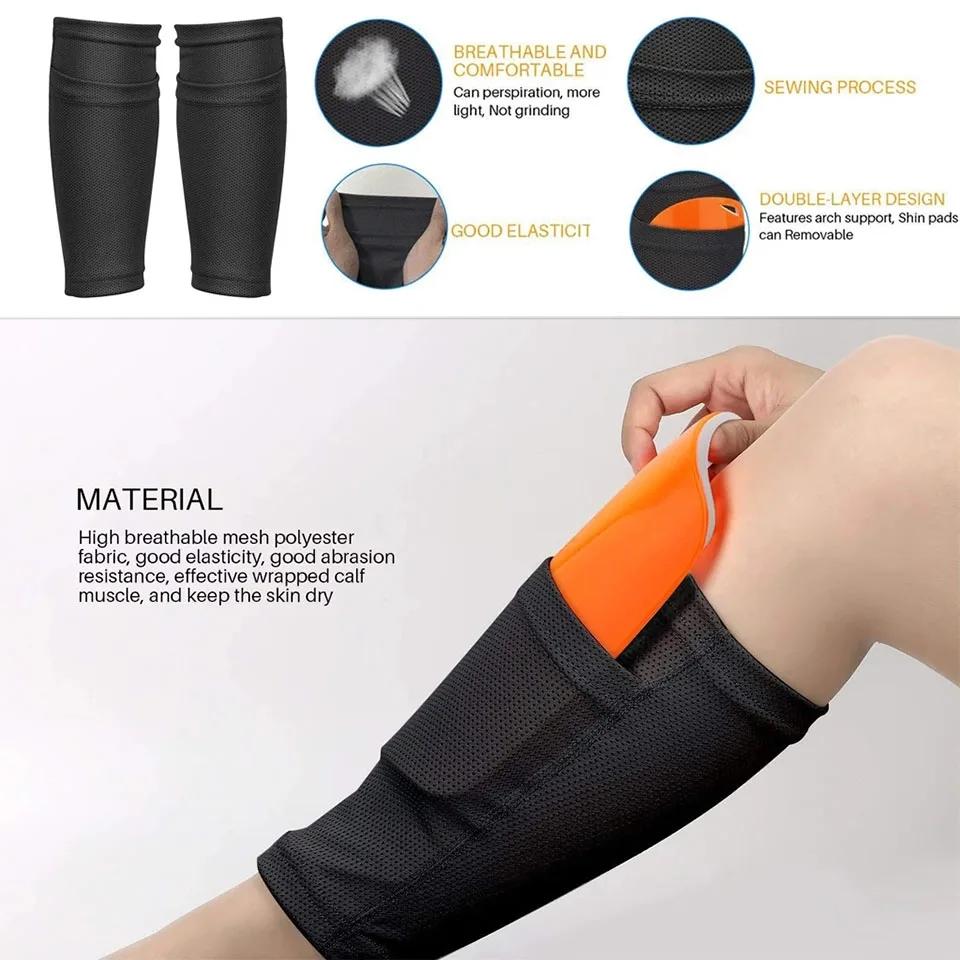 Loogdeel Soccer Shin Guard Professional Shields Teens Socks Pads Support Adult Children Legging Shinguards Football Leg Sleeves