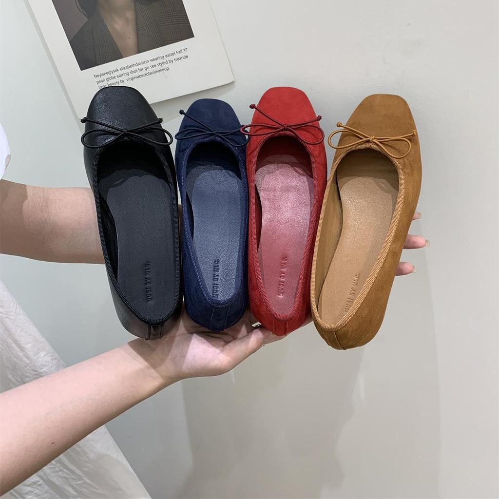 Fashion IPPEUM Women Velvet Ballet Flats Round Toe Shoes For Women 2025 New Leopard Mary Jane Shoes Ballerinas Zapatos Mujer