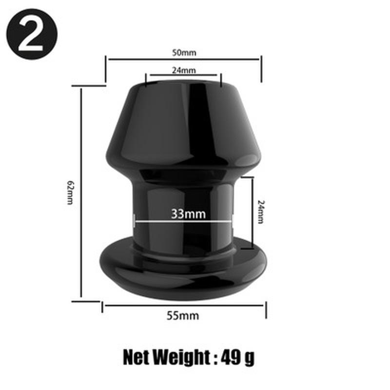 Hollow Anal Plug Silicone Prostate Massage Vaginal Anal Dilator Anus Speculum Large Butt Plug Treatment Massager Sex Toy For