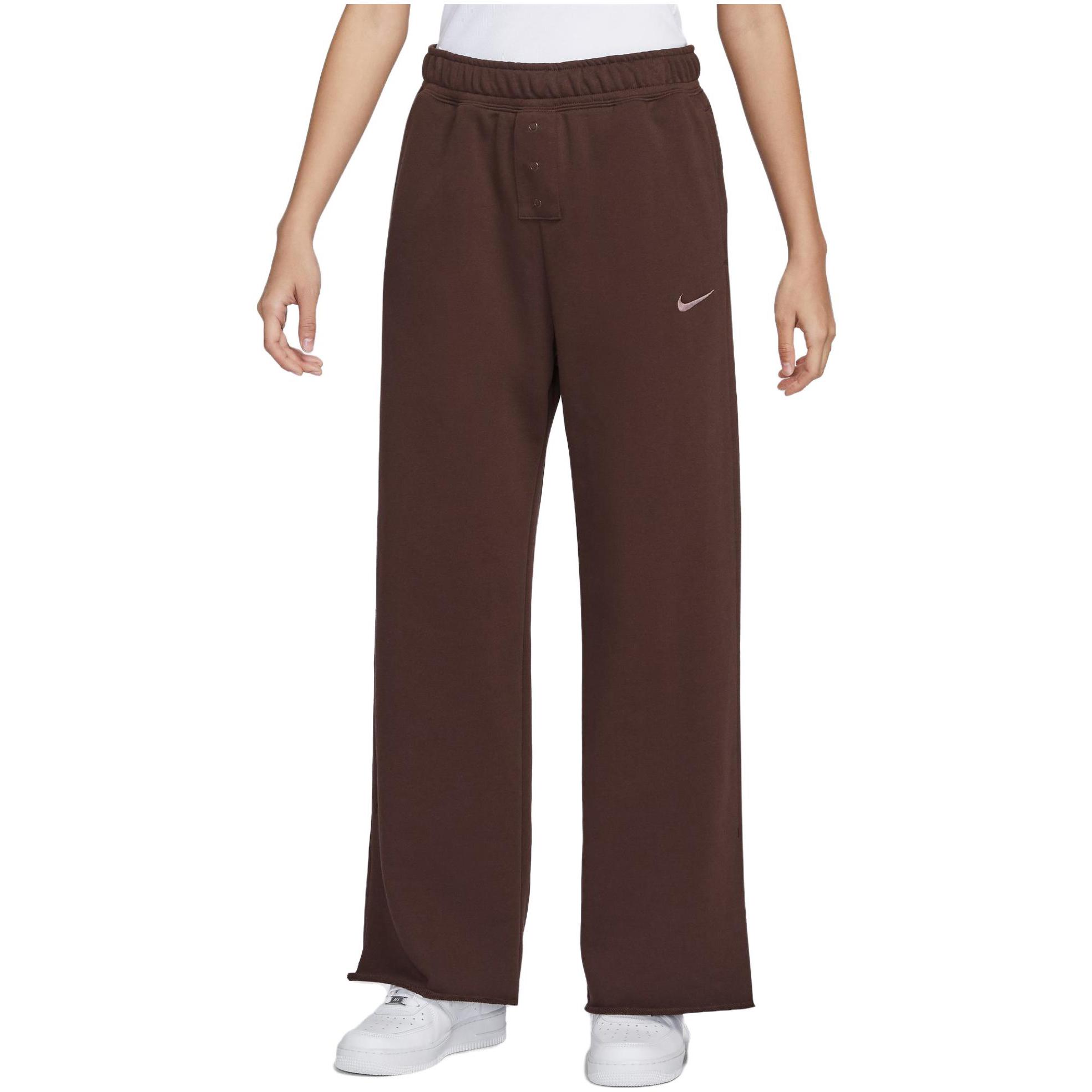 Nike Однотонные повседневные спортивные брюки с высокой талией и широкими штанинами — фото 6