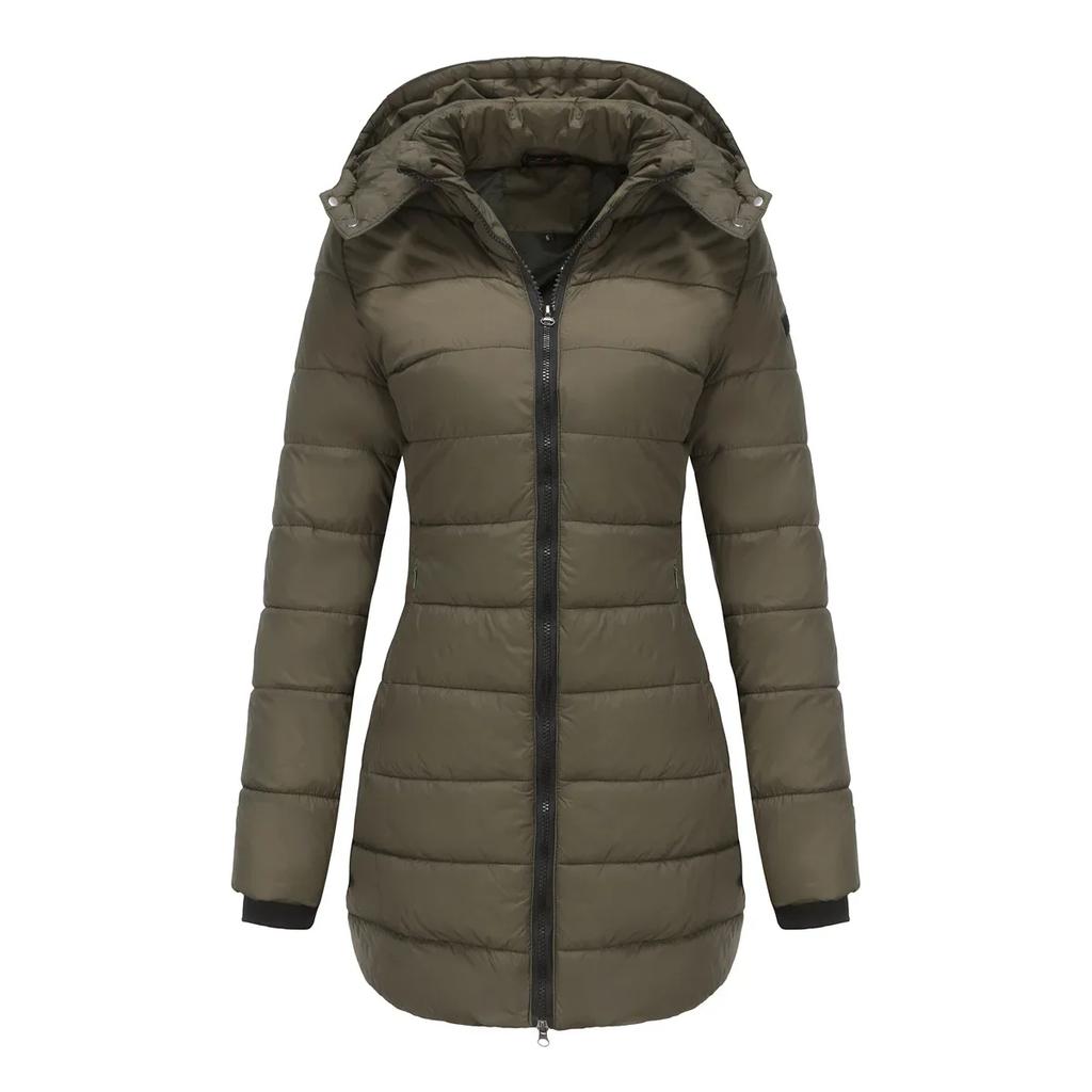 Winter Jackets for Women Puffer Quilted Jacket Long Cold Coat Parkas