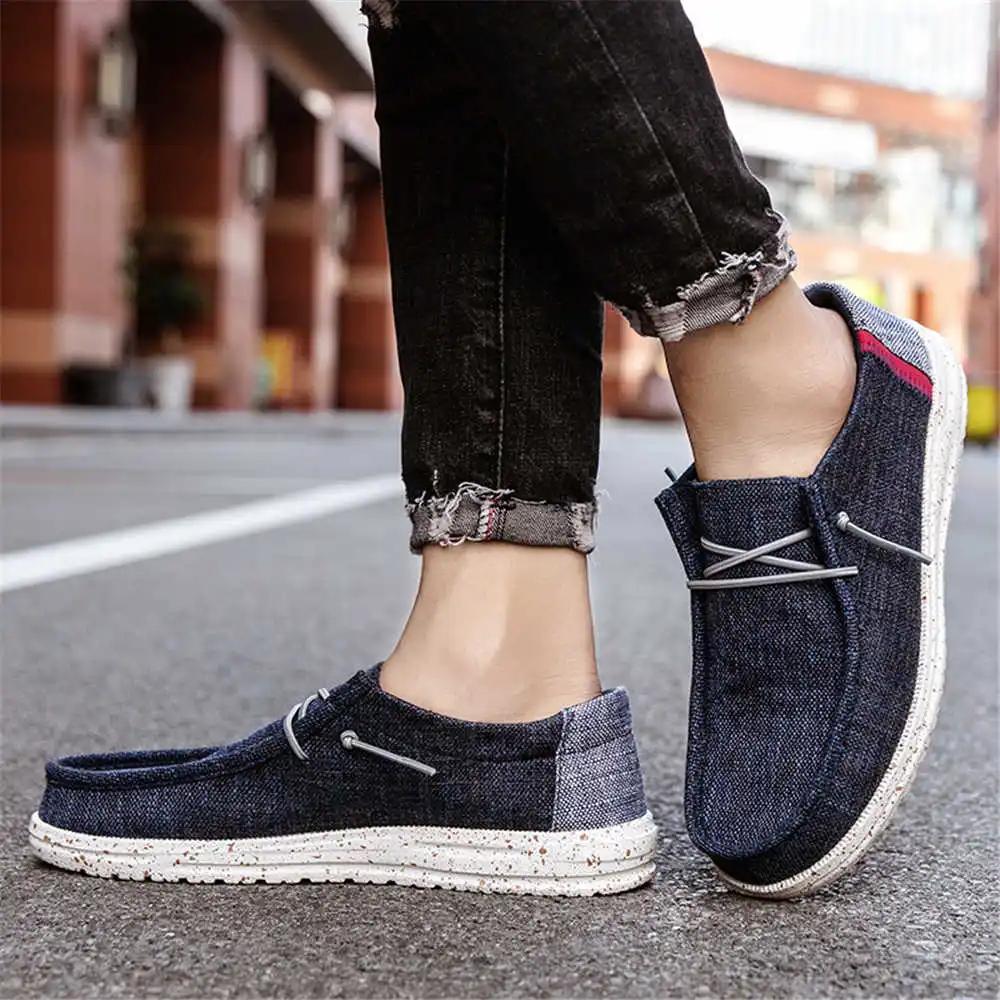 Round Foot Canvas Blue Men's Sneakers Running Outdoor 50 Men's Shoes Sports Wholesale To Resell Designers Brand Name