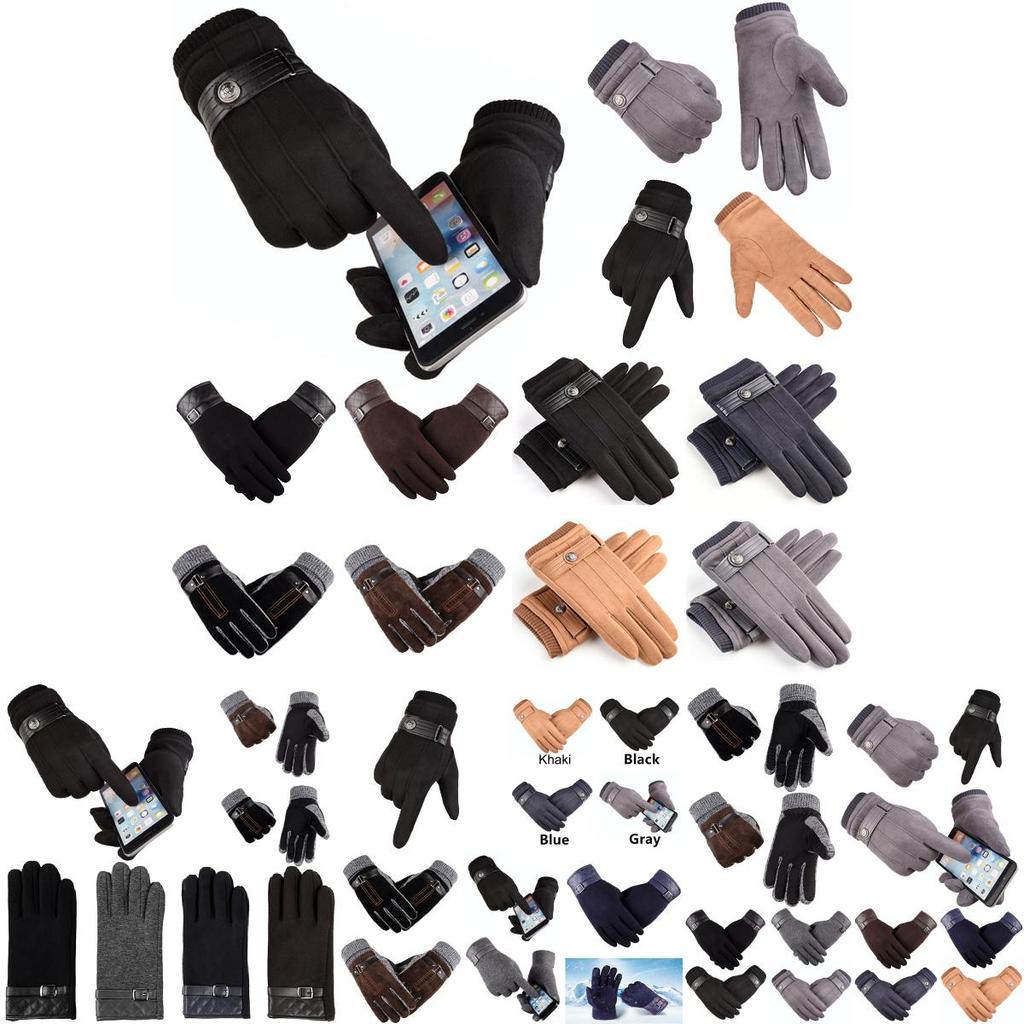 Gants d'hiver coupe-vent imperméables antidérapants thermiques à écran tactile pour hommes et femmes