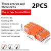 1/2/4Pcs 2/3/4 In And 2/3/4 Out Cmk 64 Quick Lever Wire Connectors For Compact Plug Male Female Terminals Universal Blocks