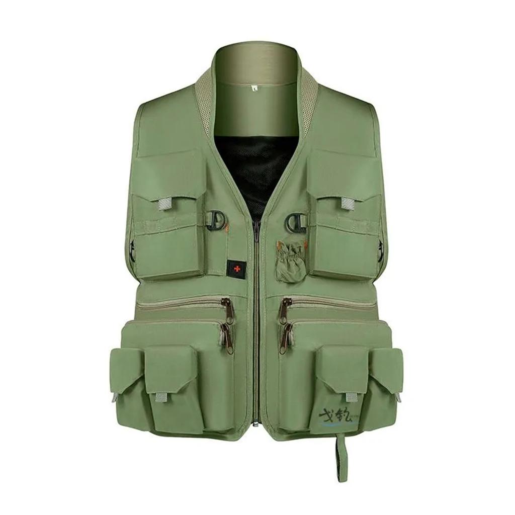 Men's Outdoor Multi-Pocket Vest Photography Fishing Breathable Comfortable Vest