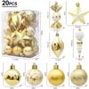 29/20Pcs Candy Cane Pine Cone Christmas Tree Balls Hanging Christmas Pendant  New Year